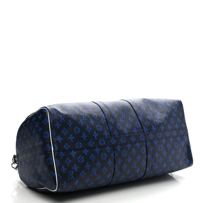 Louis Vuitton Vintage Monogram Everyday LV Keepall Bandouliere 55 Blue 3 of 8