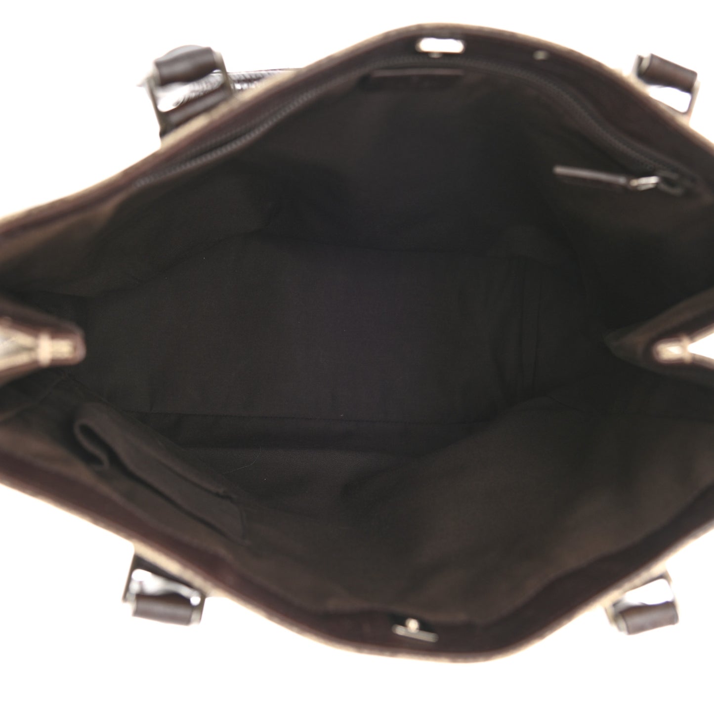 GG Plus Monogram Small Vertical Tote Dark Brown