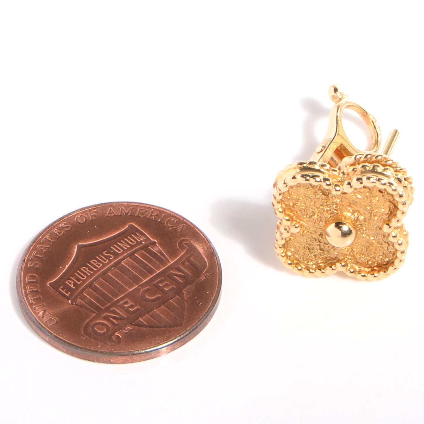 18K Yellow Gold Vintage Alhambra Earrings