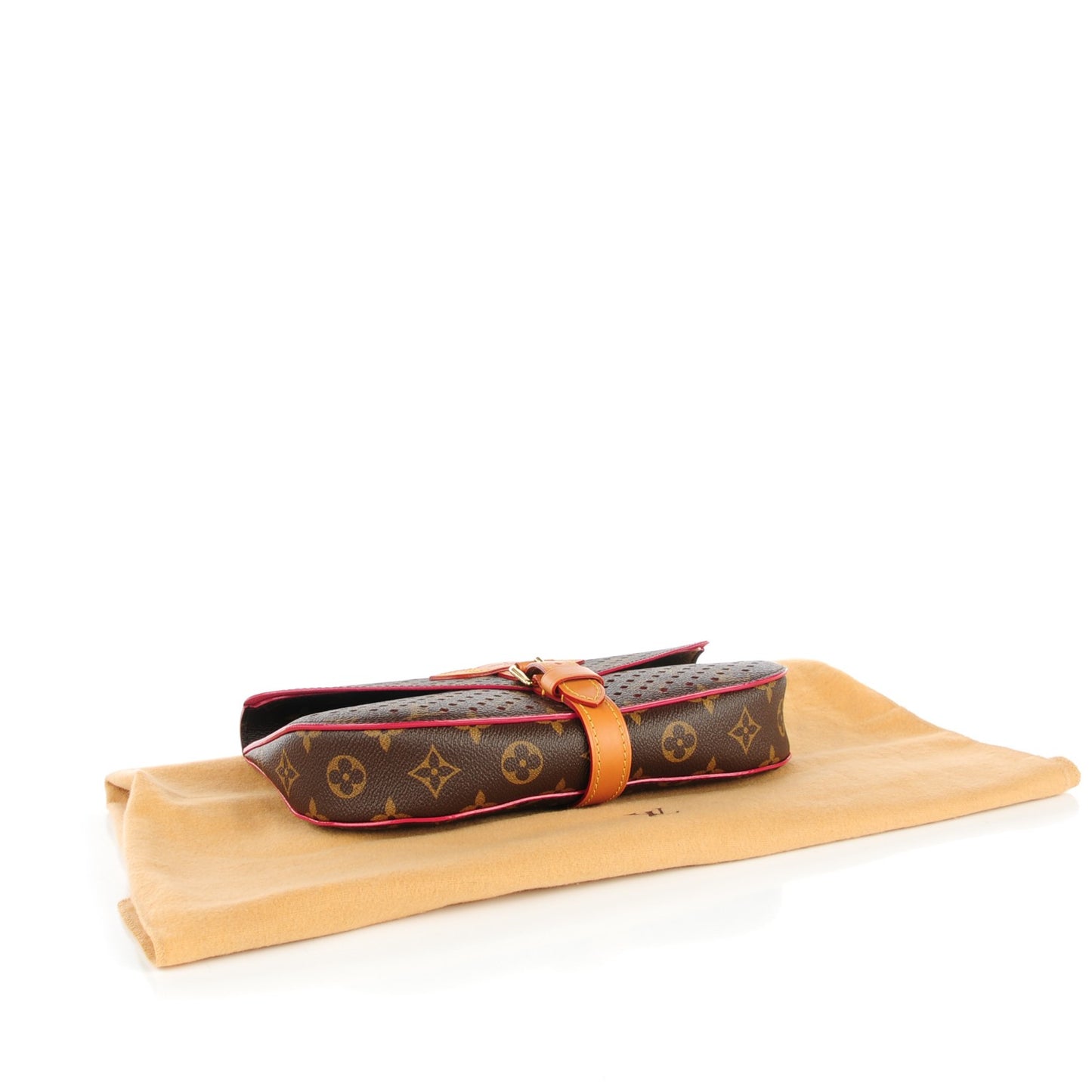 Monogram SC Flore Clutch Saumur Corail