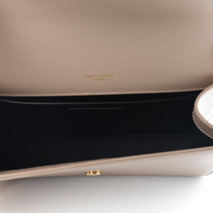 Saint Laurent Grain De Poudre Medium Monogram Kate Satchel Nude Powder 5 of 8