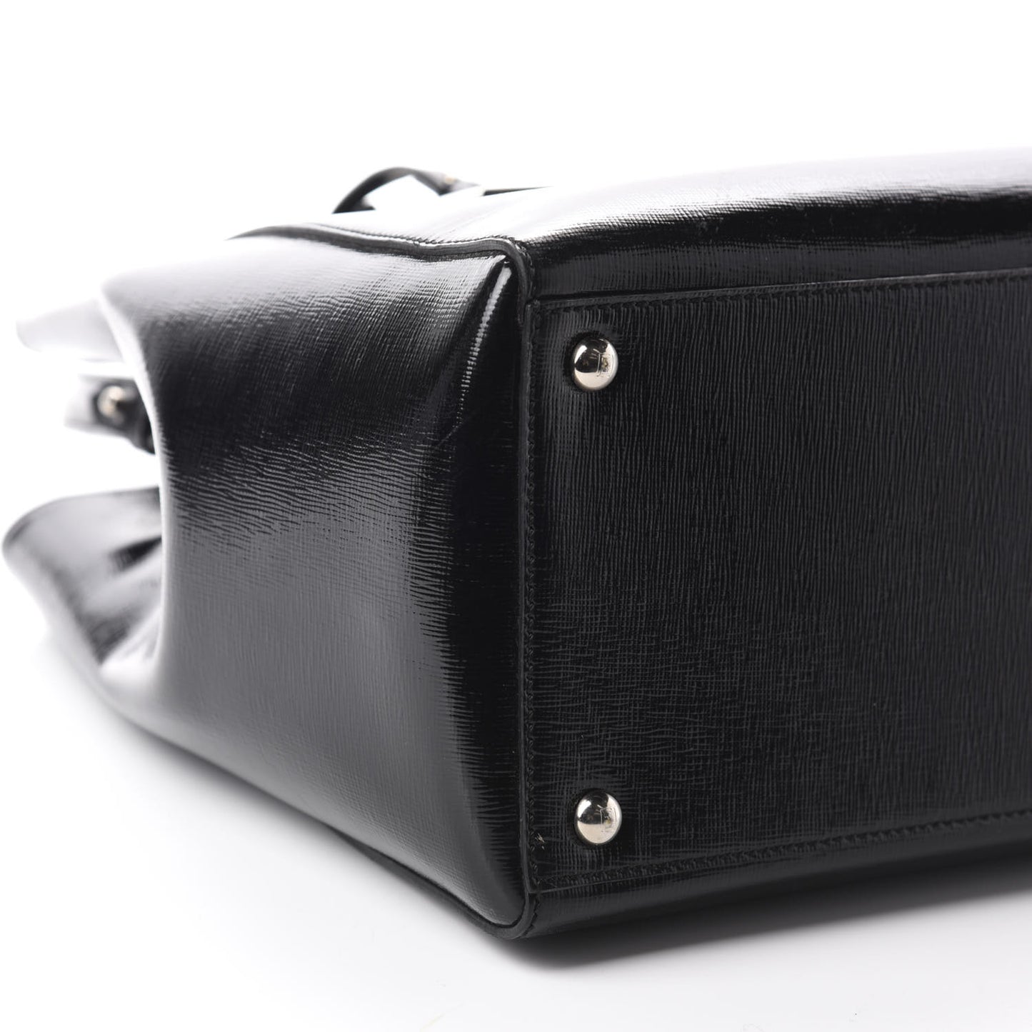 Patent Vitello Elite Regular 2Jours Tote Black