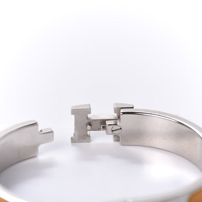 Hermes Enamel Narrow Clic Clac H Bracelet PM Mimosa 5 of 6