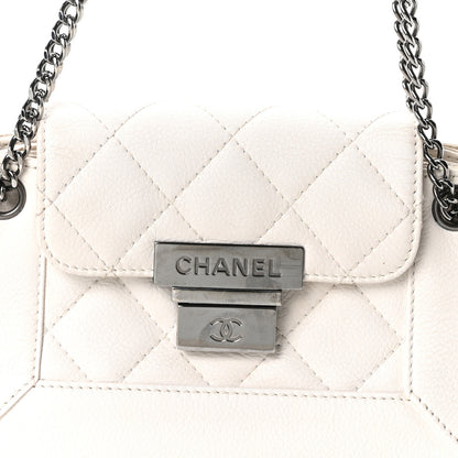 Chanel Caviar Quilted Mini Accordion Flap White 8 of 10