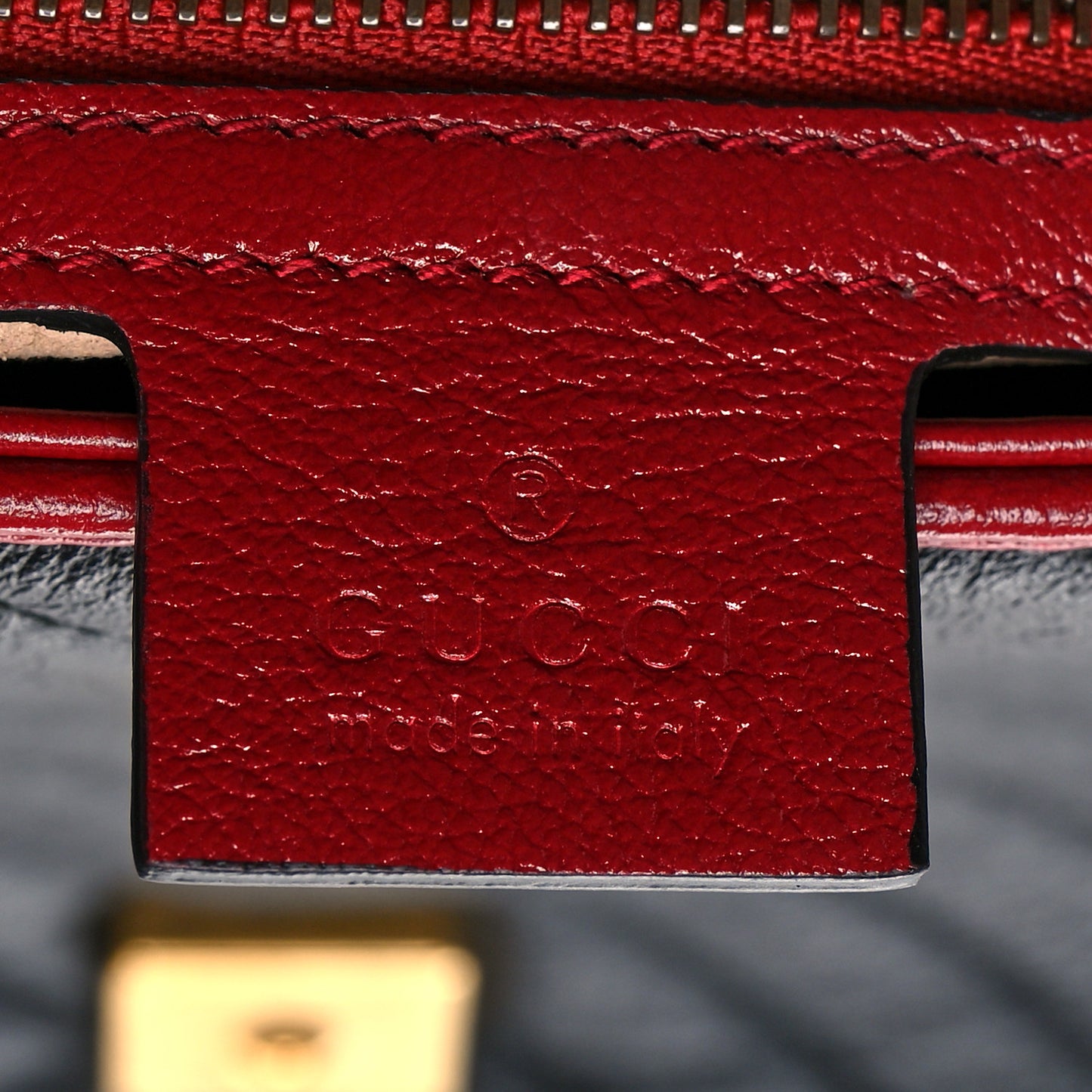 Vintage Effect Calfskin Matelasse Diagonal Large Torchon GG Marmont Shoulder Bag Black Romantic Cherry