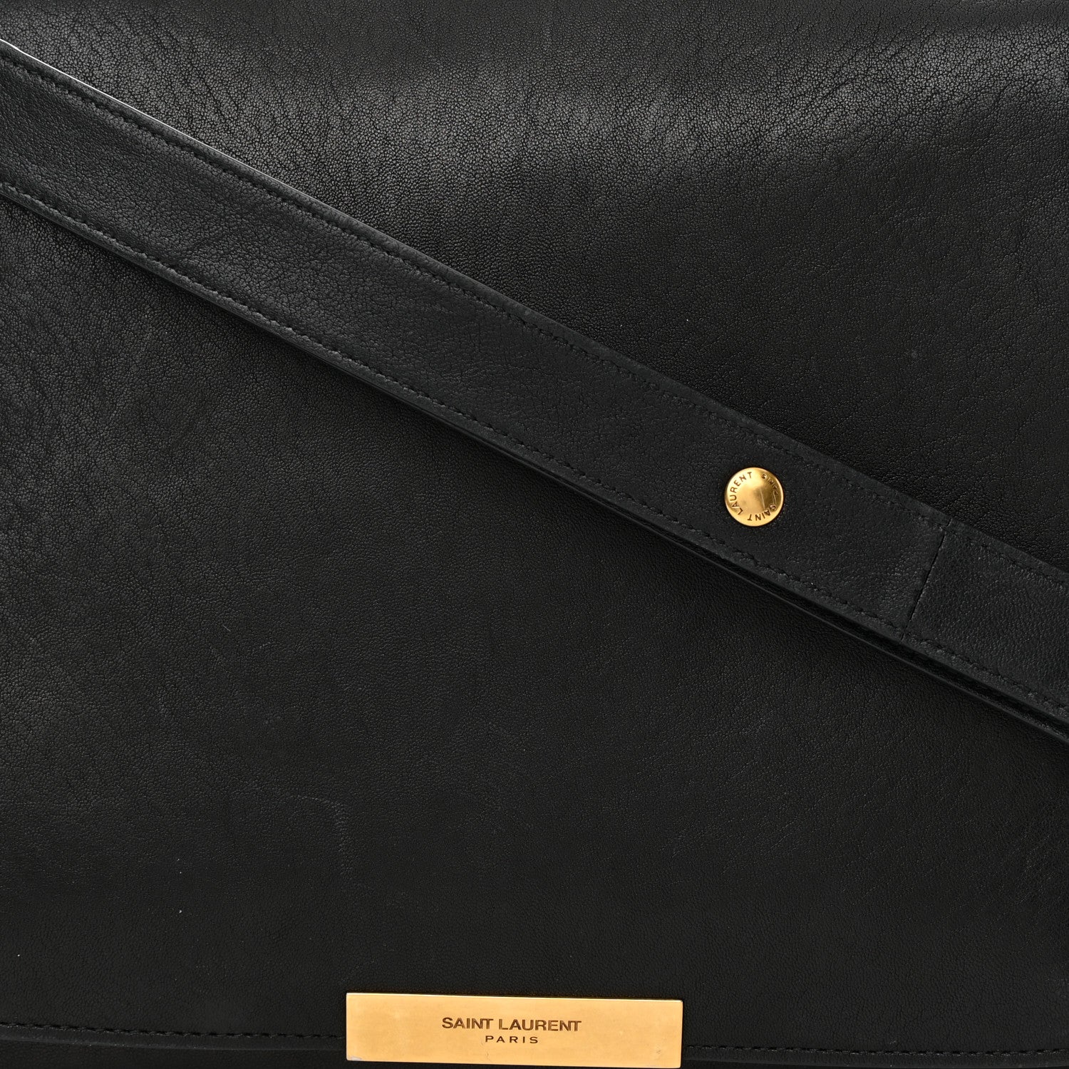 Saint Laurent Lambskin Amalia Flap Shoulder Bag Black 8 of 18