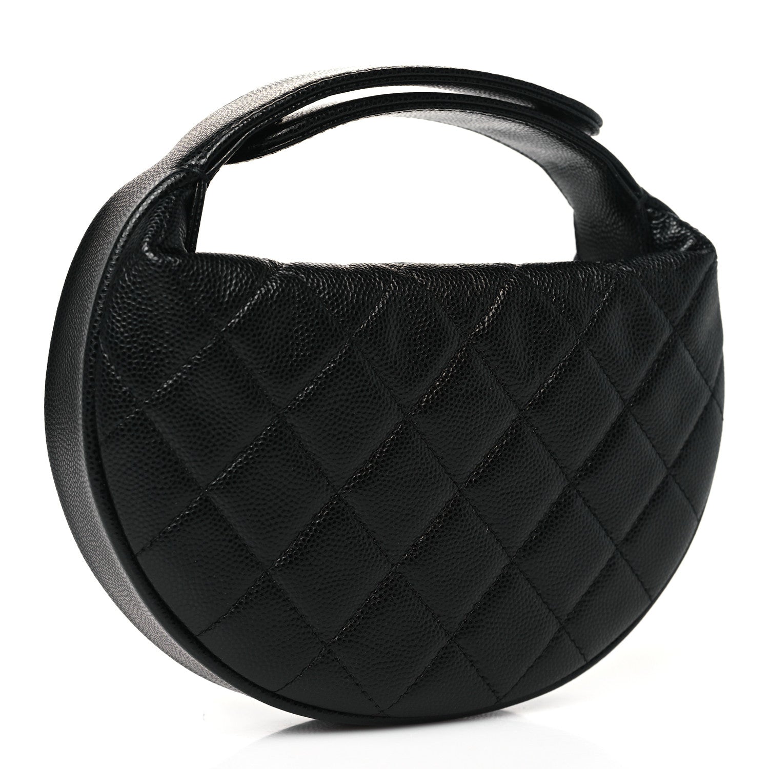 Chanel Caviar Quilted Polly Pocket Pouch Hobo Black 3 of 10