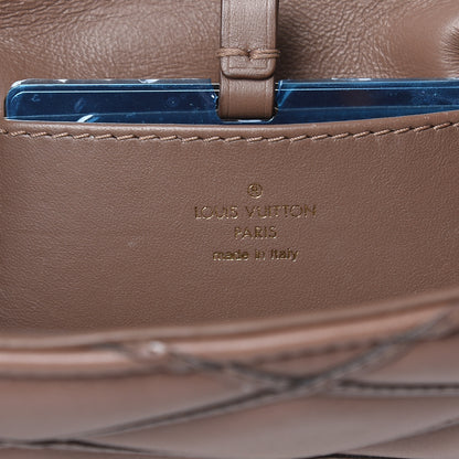 Louis Vuitton Lambskin Malletage GO-14 MM Taupe 13 of 14