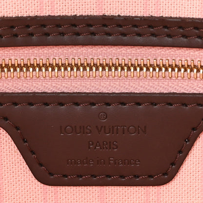 Louis Vuitton Damier Ebene Neo Neverfull MM Rose Ballerine 7 of 12