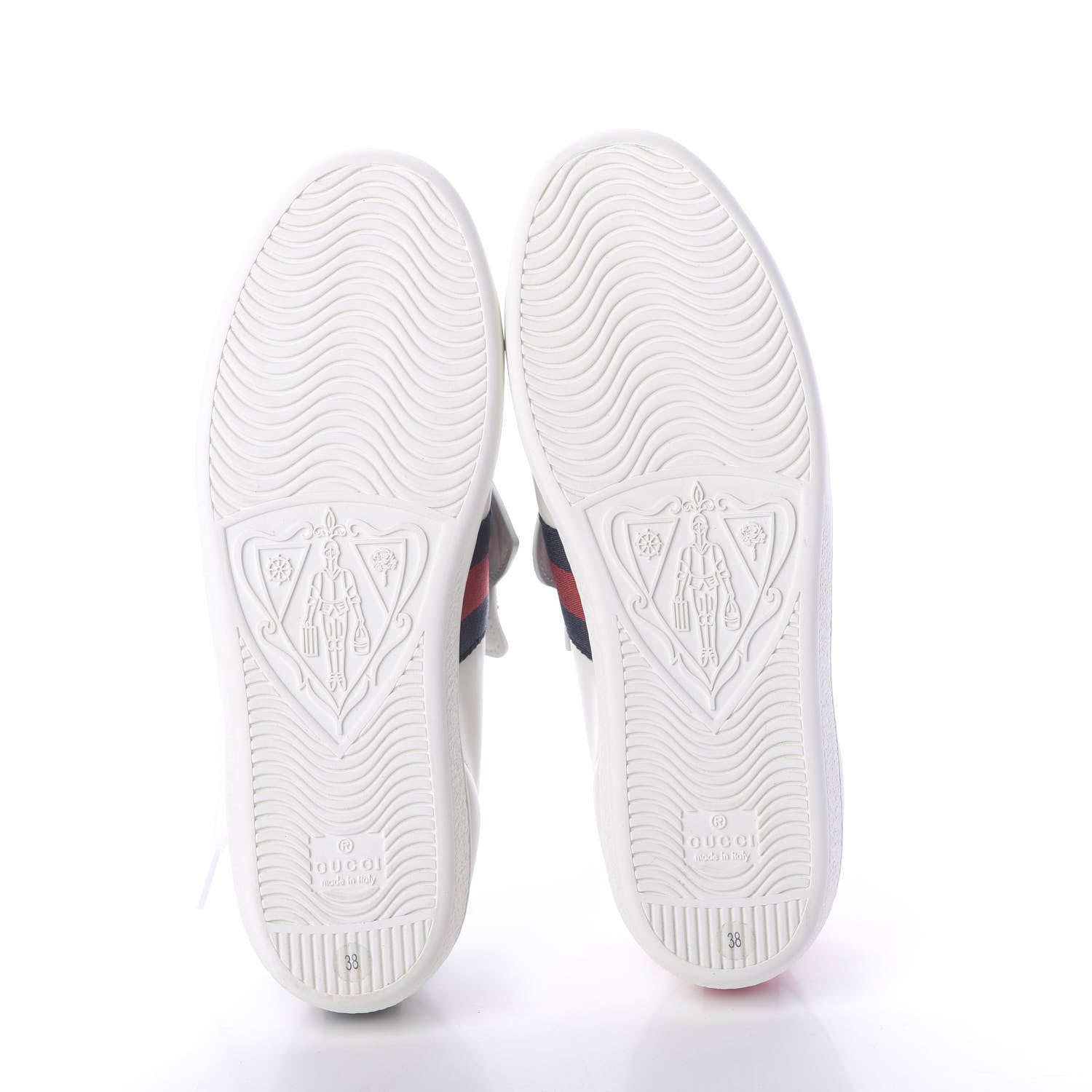 Gucci Calfskin Ayers Web Womens Ace Bow Lace Sneakers 38 White 7 of 10