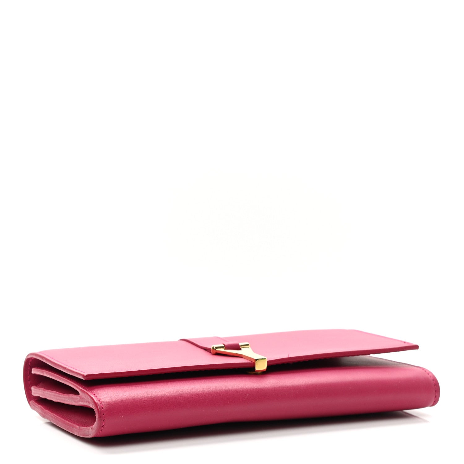Saint Laurent Calfskin Classic Y Ligne Wallet Fuchsia 4 of 10