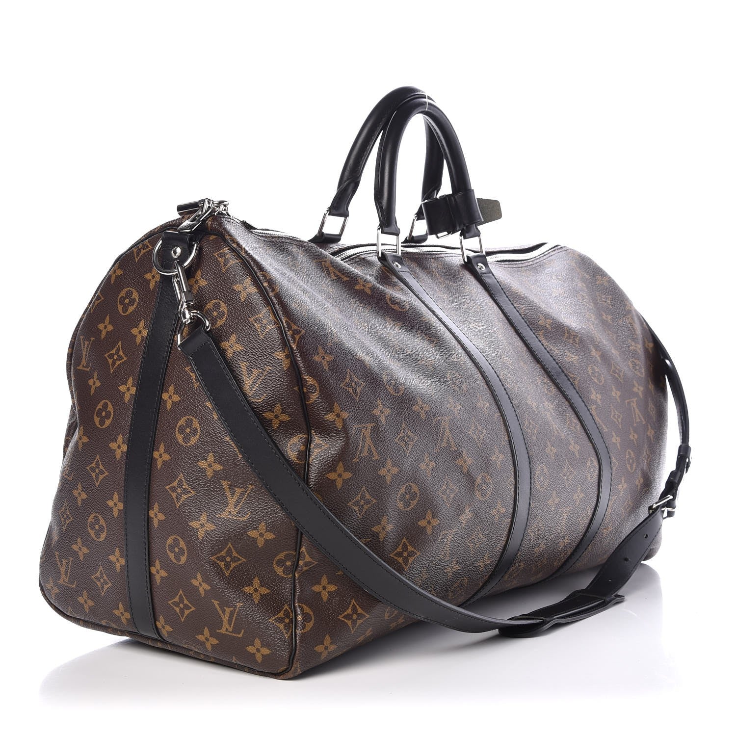 Louis Vuitton Monogram Macassar Keepall Bandouliere 55 3 of 9