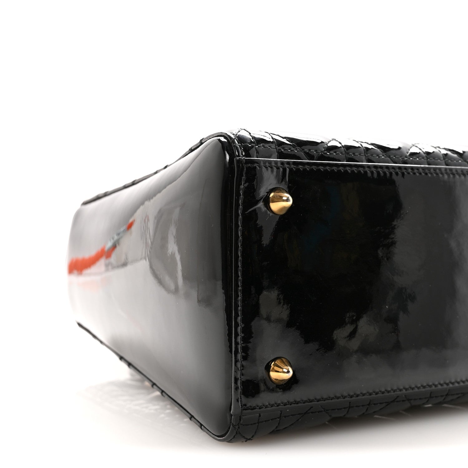 Christian Dior Patent Cannage Medium Lady Dior Black 8 of 9