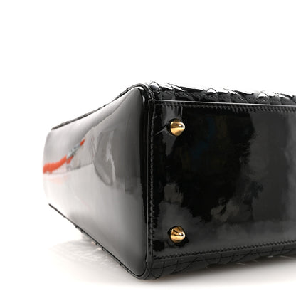 Christian Dior Patent Cannage Medium Lady Dior Black 8 of 9
