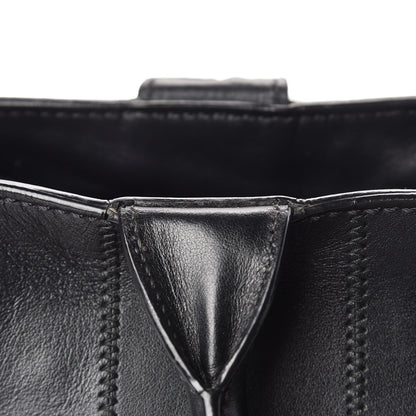Prada Nappa Vertical Stitched Tote Black 16 of 17