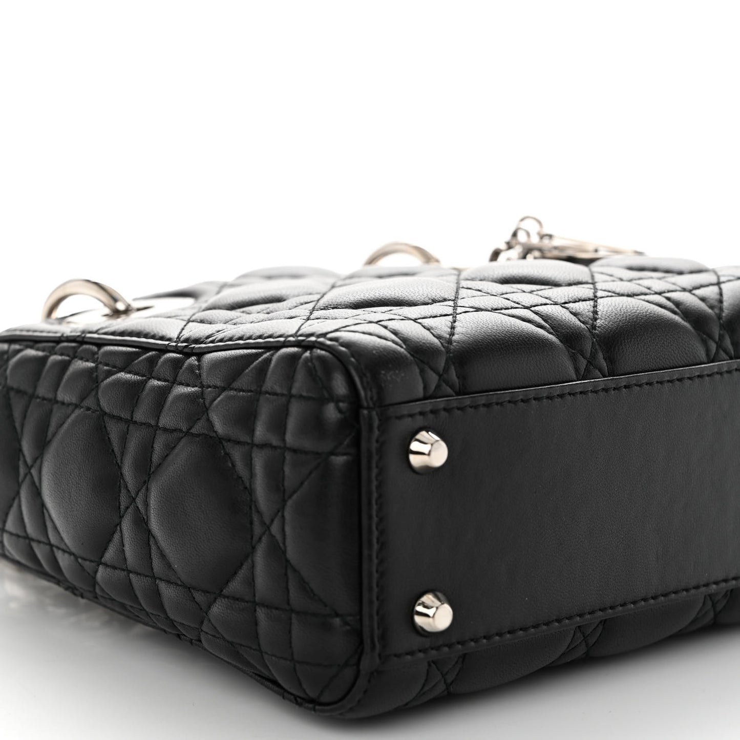 Lambskin Cannage Mini Lady Dior Black