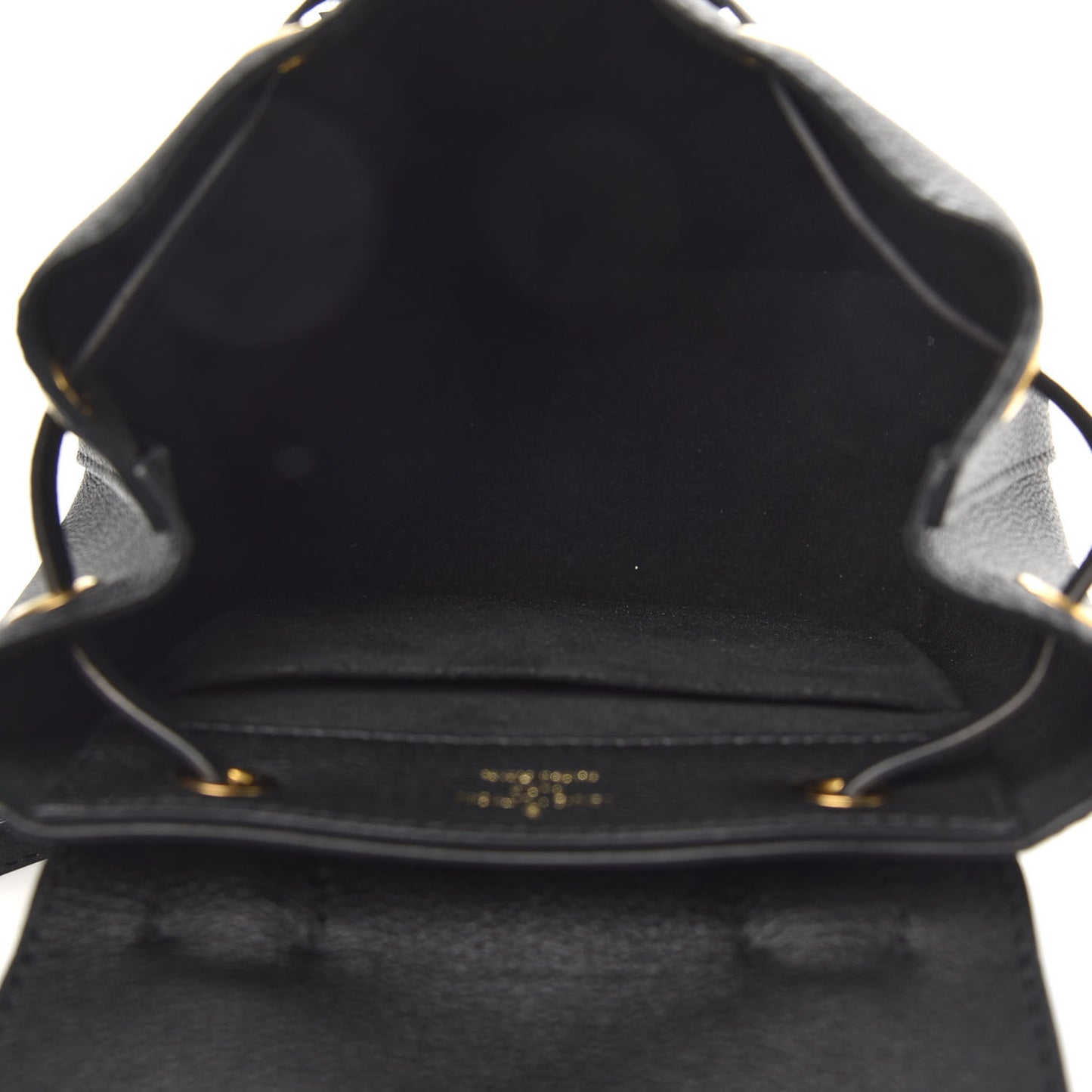 Calfskin Lockme Mini Backpack Black