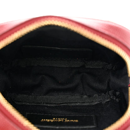 Saint Laurent Grain De Poudre Matelasse Monogram Baby Lou Camera Bag Eros Red 5 of 14