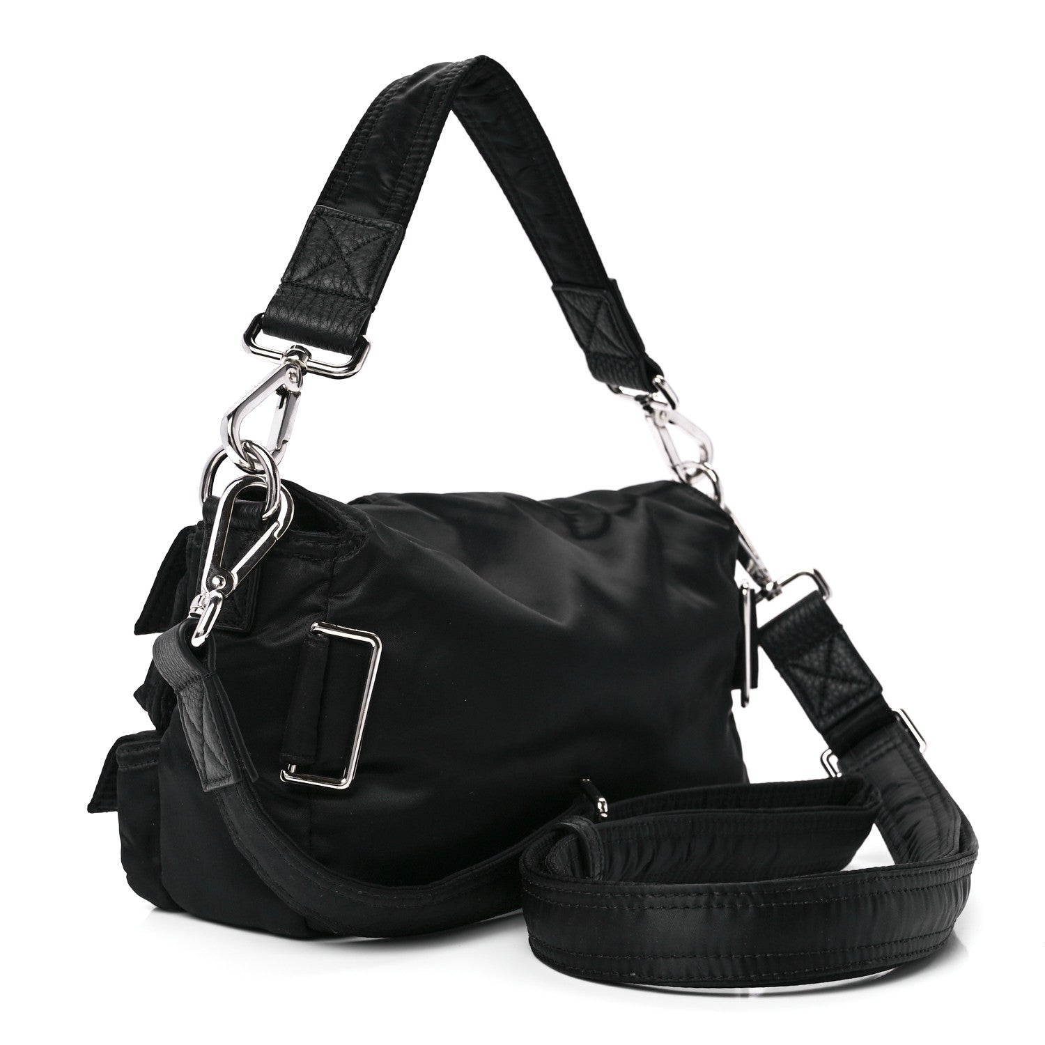 Fendi Econyl Cuoio Romano Multipocket Baguette Black 3 of 13
