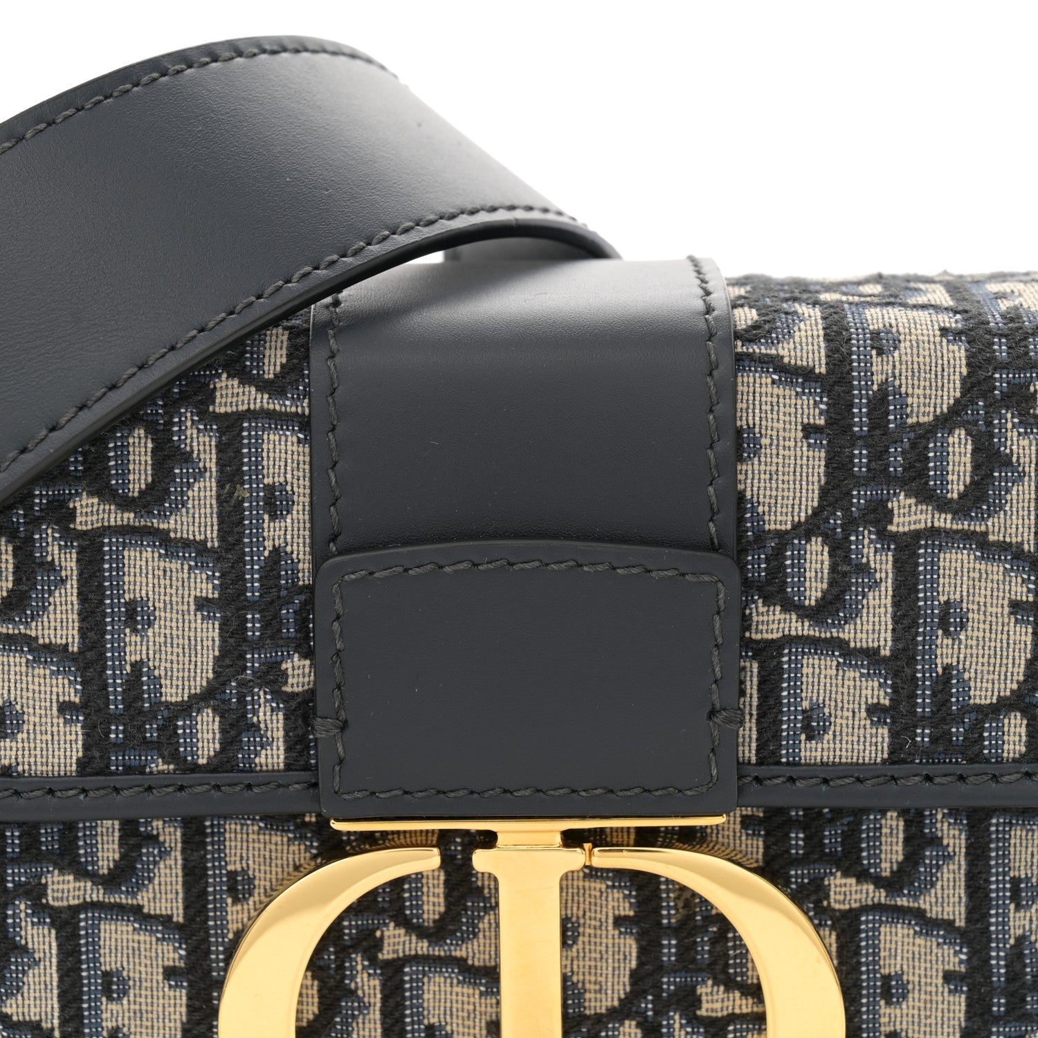 Christian Dior Oblique 30 Montaigne Box Bag Blue 8 of 11