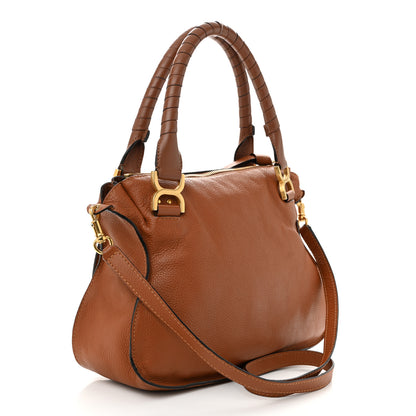 Chloe Calfskin Medium Marcie Satchel Tan 3 of 10