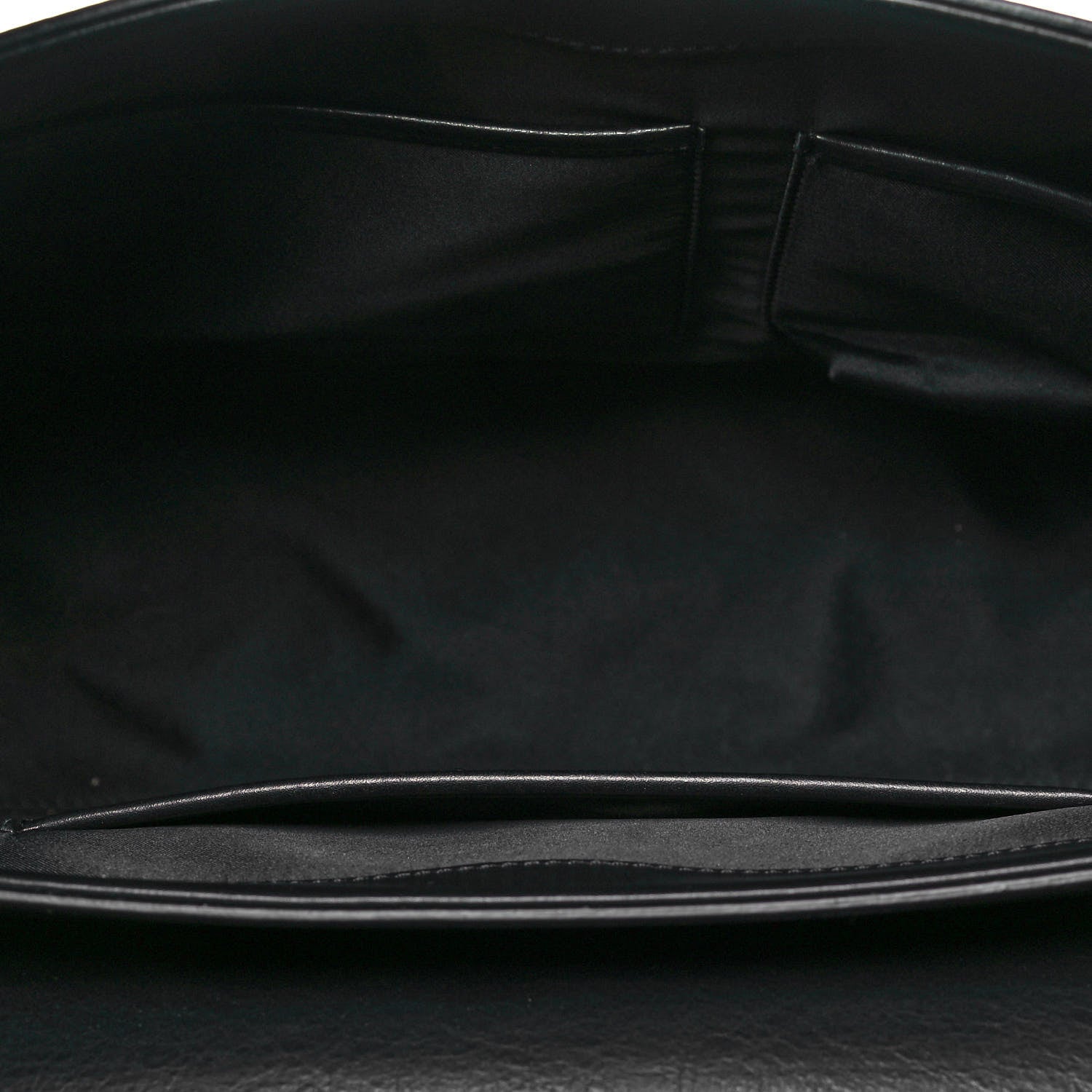 Versace Calfskin Signature Satchel Black 6 of 16