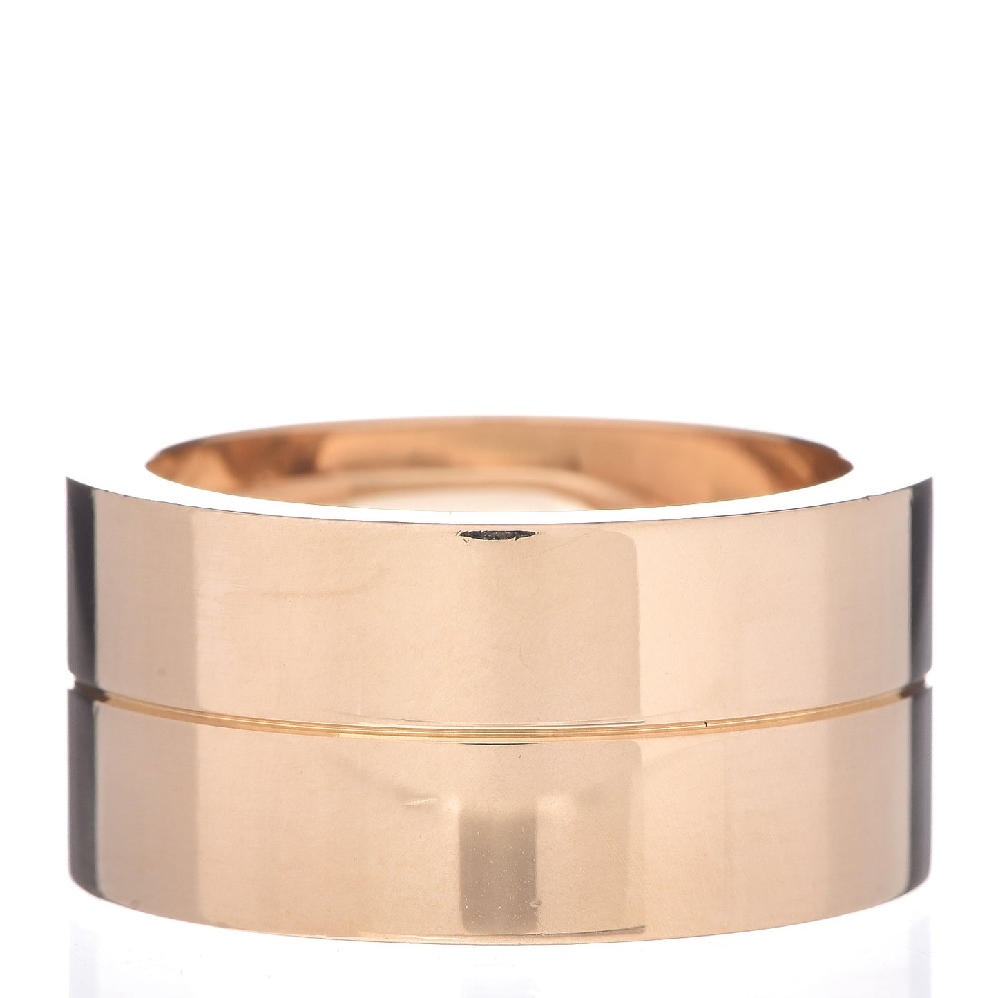 18K Yellow Gold Diamond 12mm Wide LOVE Ring 63 10.25