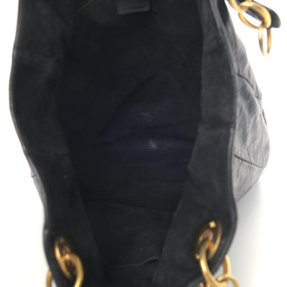 Christian Dior Lambskin Cannage Shopping Tote Black 4 of 9