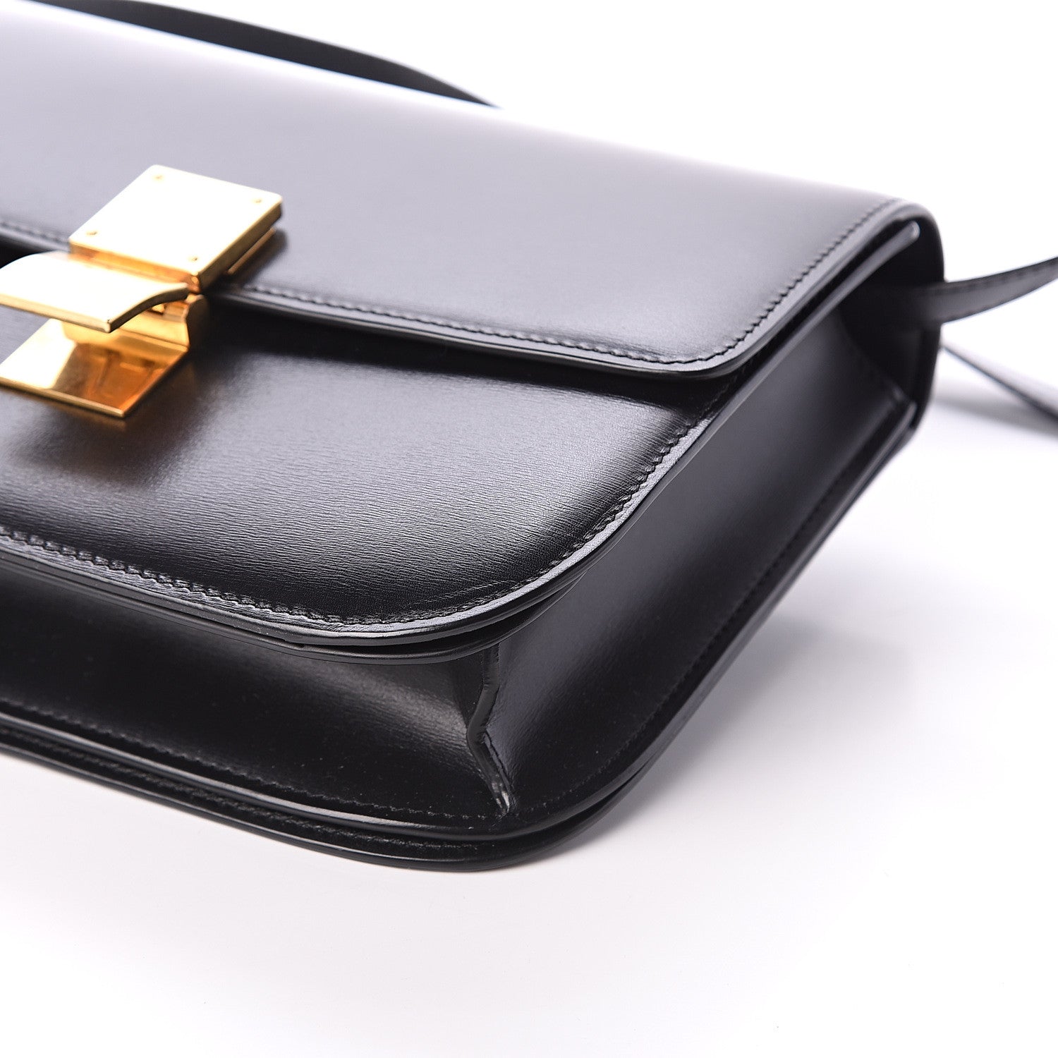 Celine Box Calfskin Medium Classic Box Flap Bag Black 7 of 7