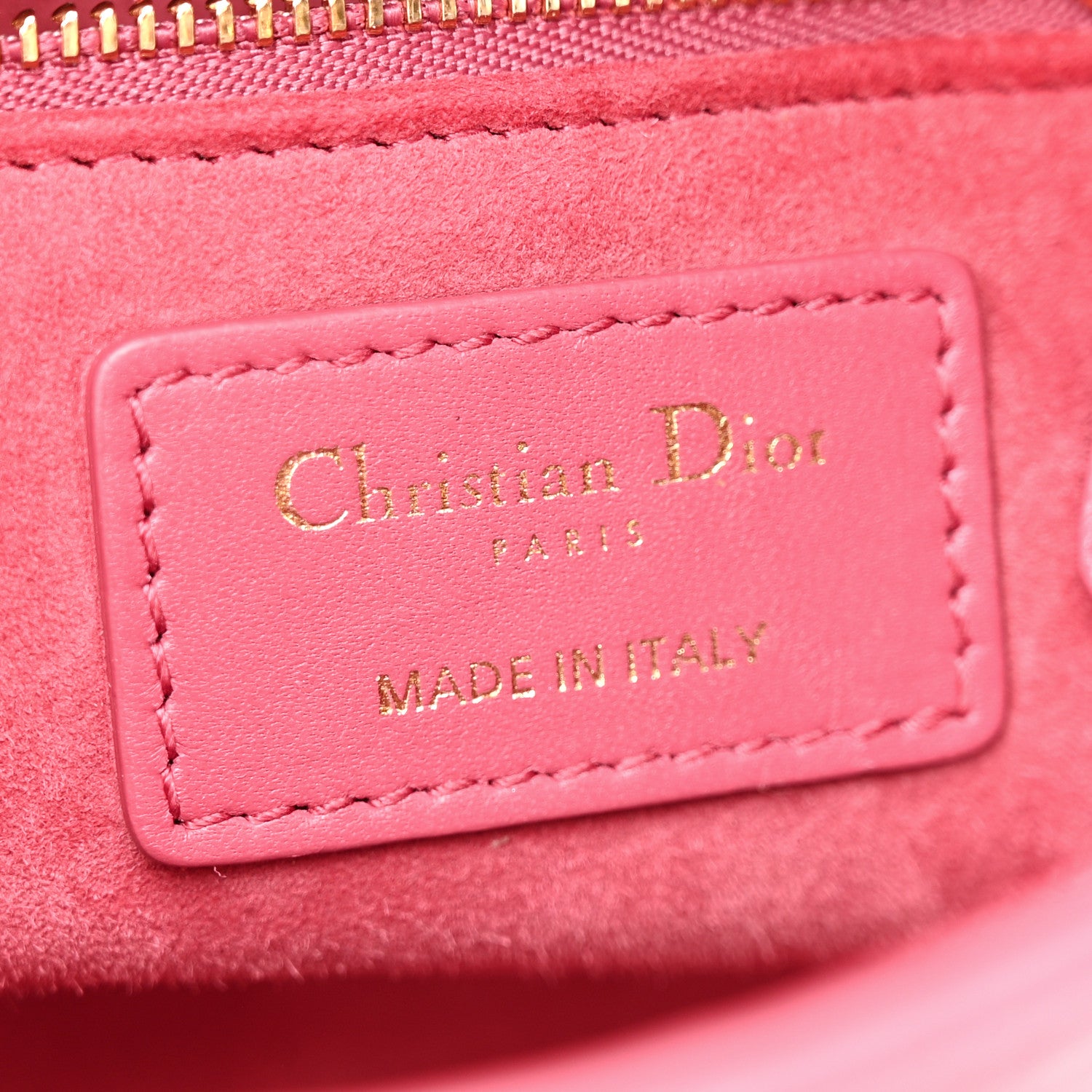 Christian Dior Lambskin Cannage Mini Lady Dior Pink 6 of 10