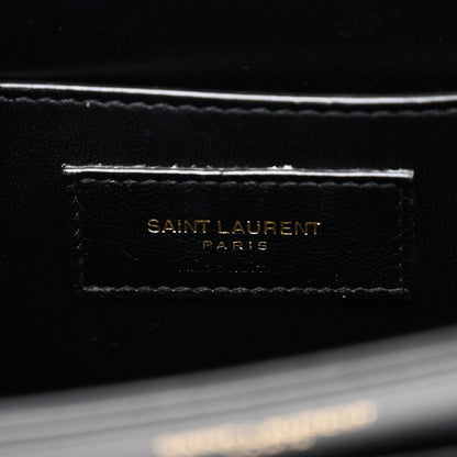 Saint Laurent Tweed Calfskin Small Solferino Satchel Black Multicolor 6 of 11