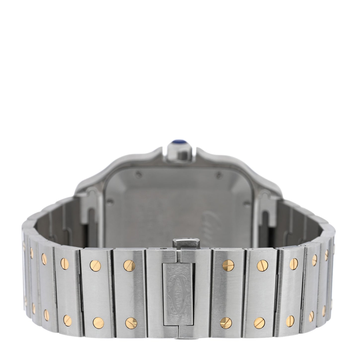 Stainless Steel 18K Yellow Gold 39.8mm Santos De Cartier Automatic Watch