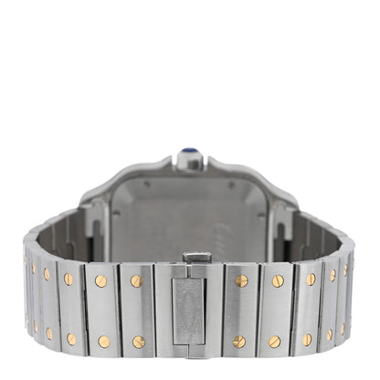 Cartier Stainless Steel 18K Yellow Gold 39.8mm Santos De Cartier Automatic Watch 3 of 6