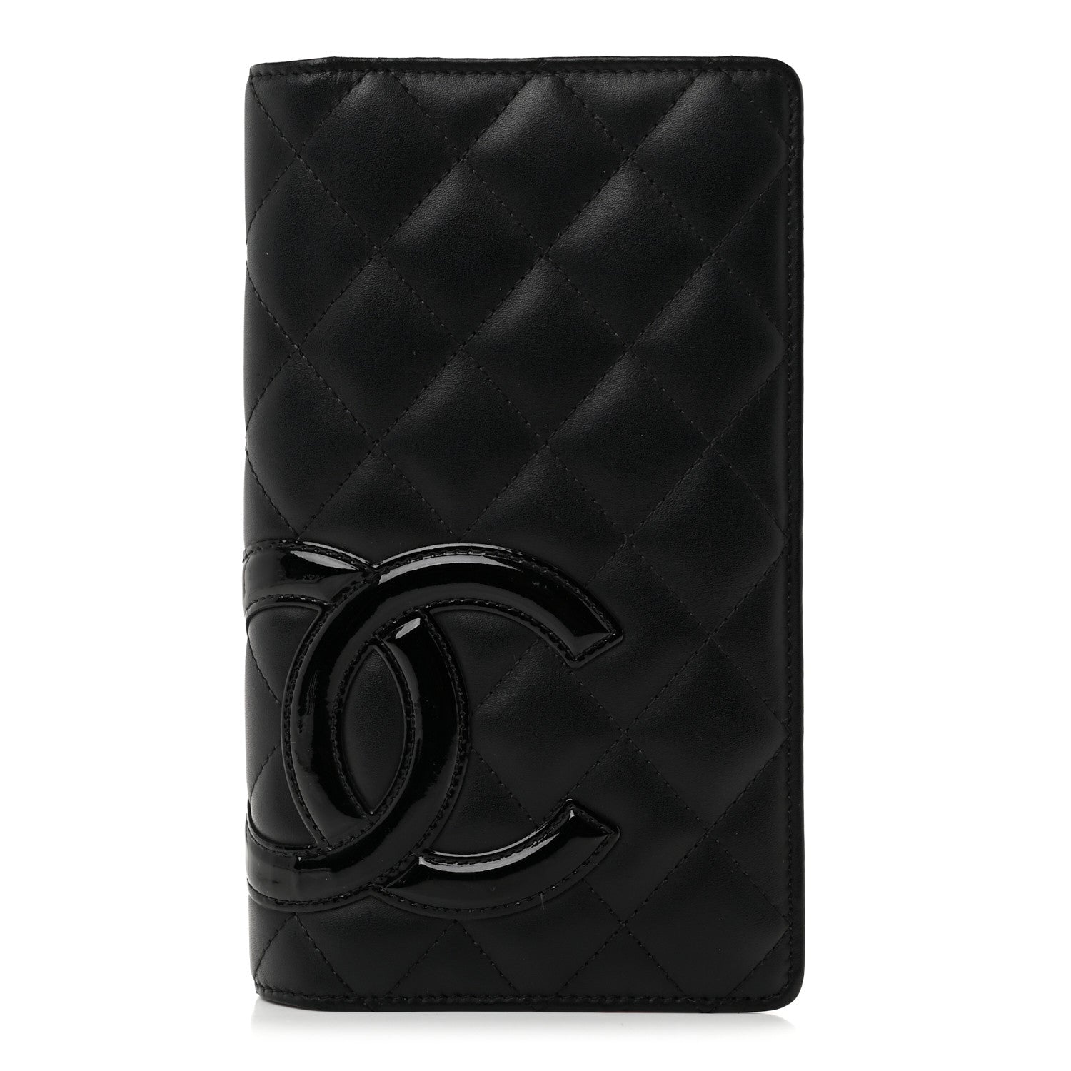 Chanel Calfskin Quilted Cambon Yen Wallet Black 1 of 9