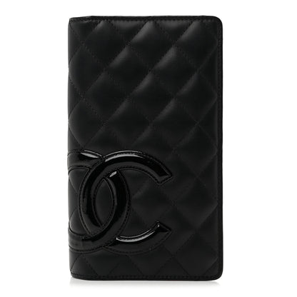 Chanel Calfskin Quilted Cambon Yen Wallet Black 1 of 9
