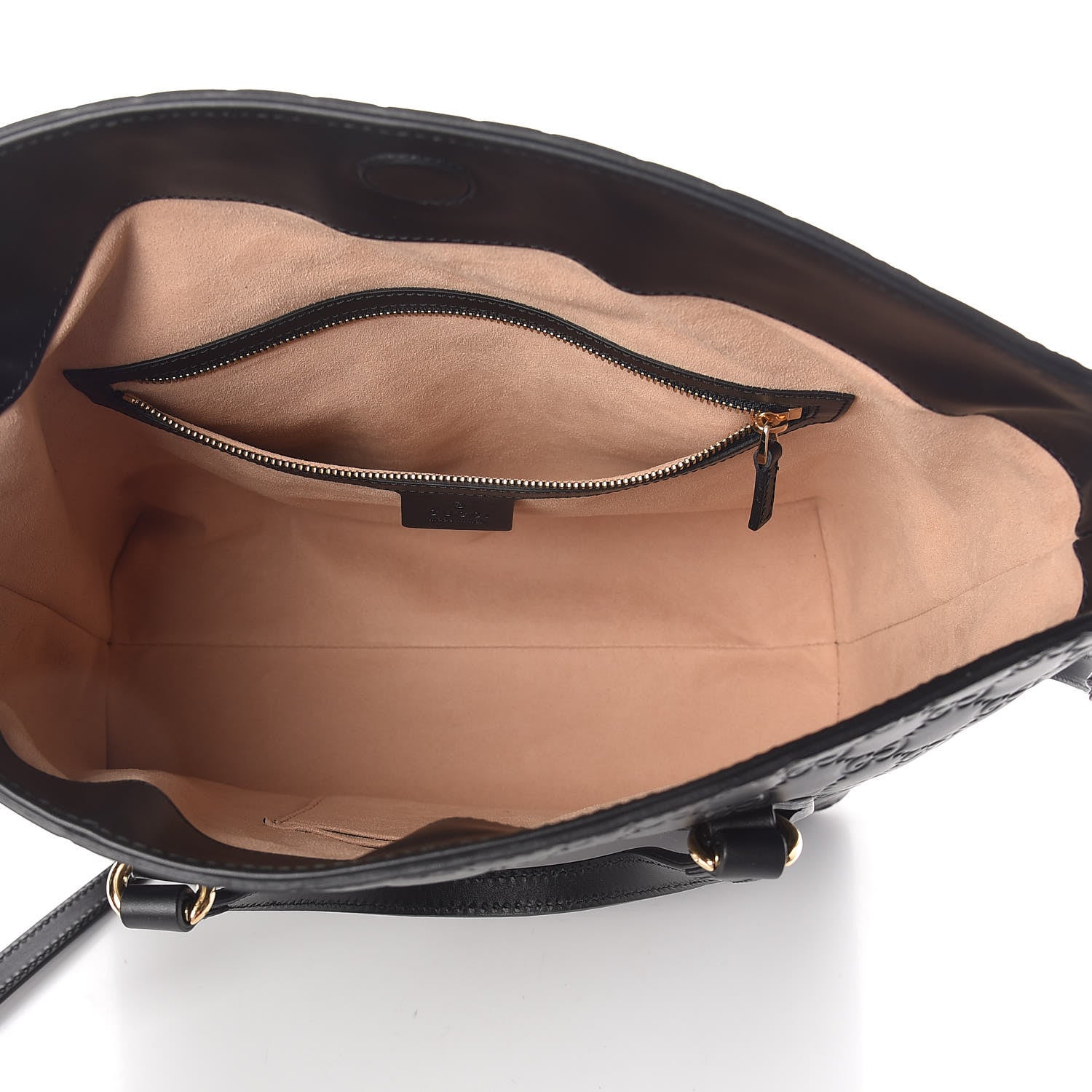 Gucci Guccissima Linea A Foldover Tote Black 5 of 10
