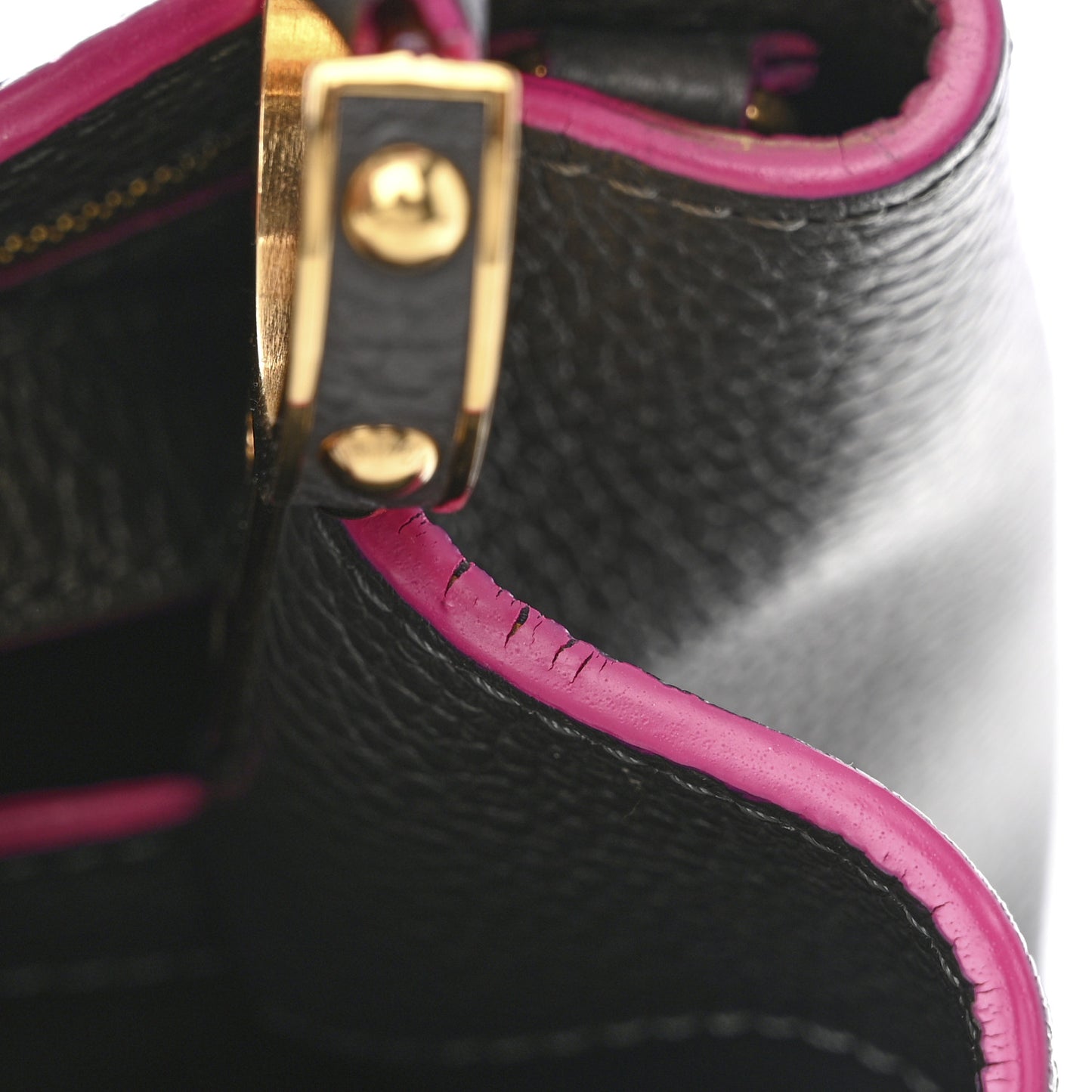 Taurillon Capucines PM Grey Pink