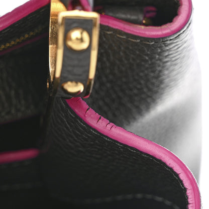 Louis Vuitton Taurillon Capucines PM Grey Pink 12 of 12