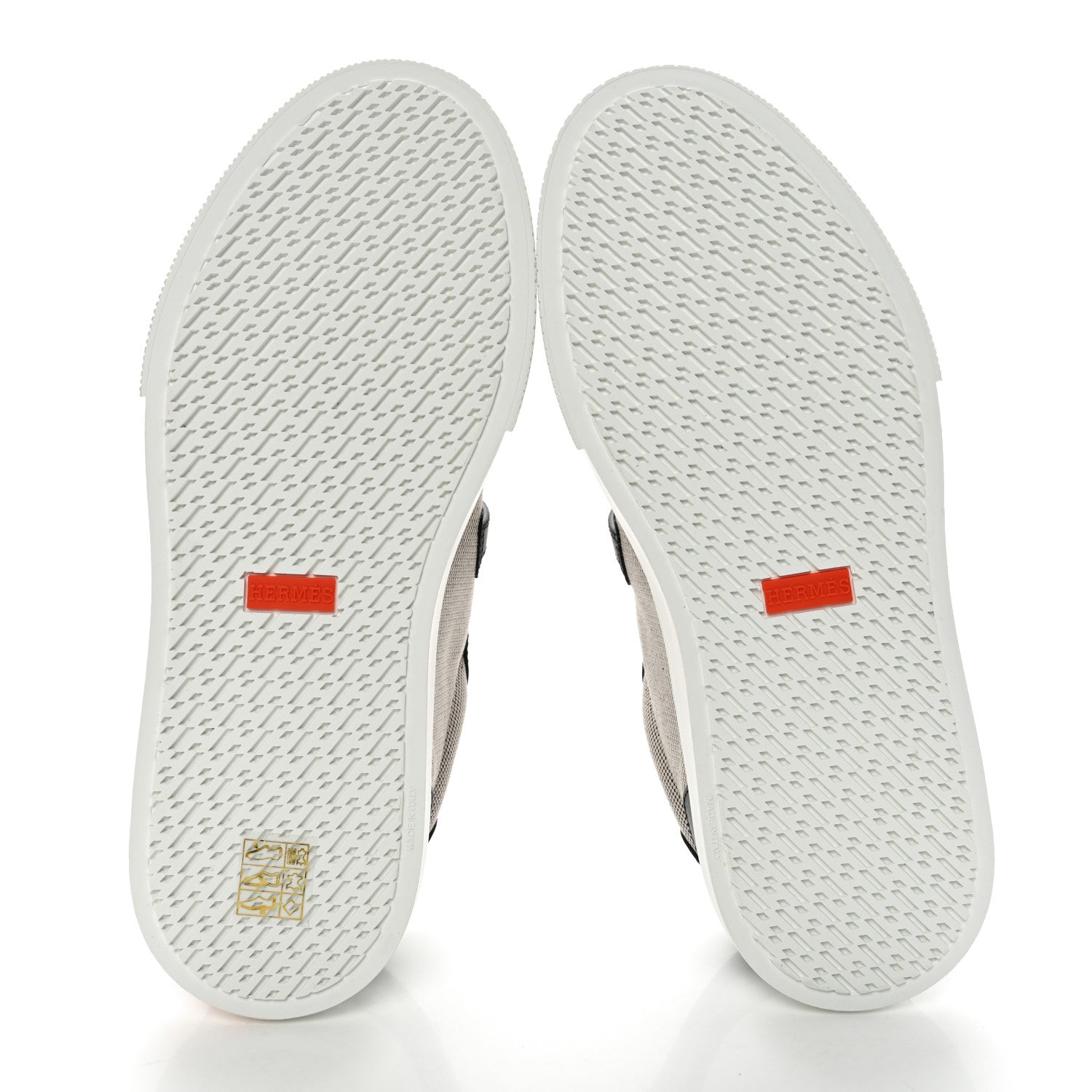 Hermes Calfskin Canvas Day Sneakers 39 Black White 5 of 9