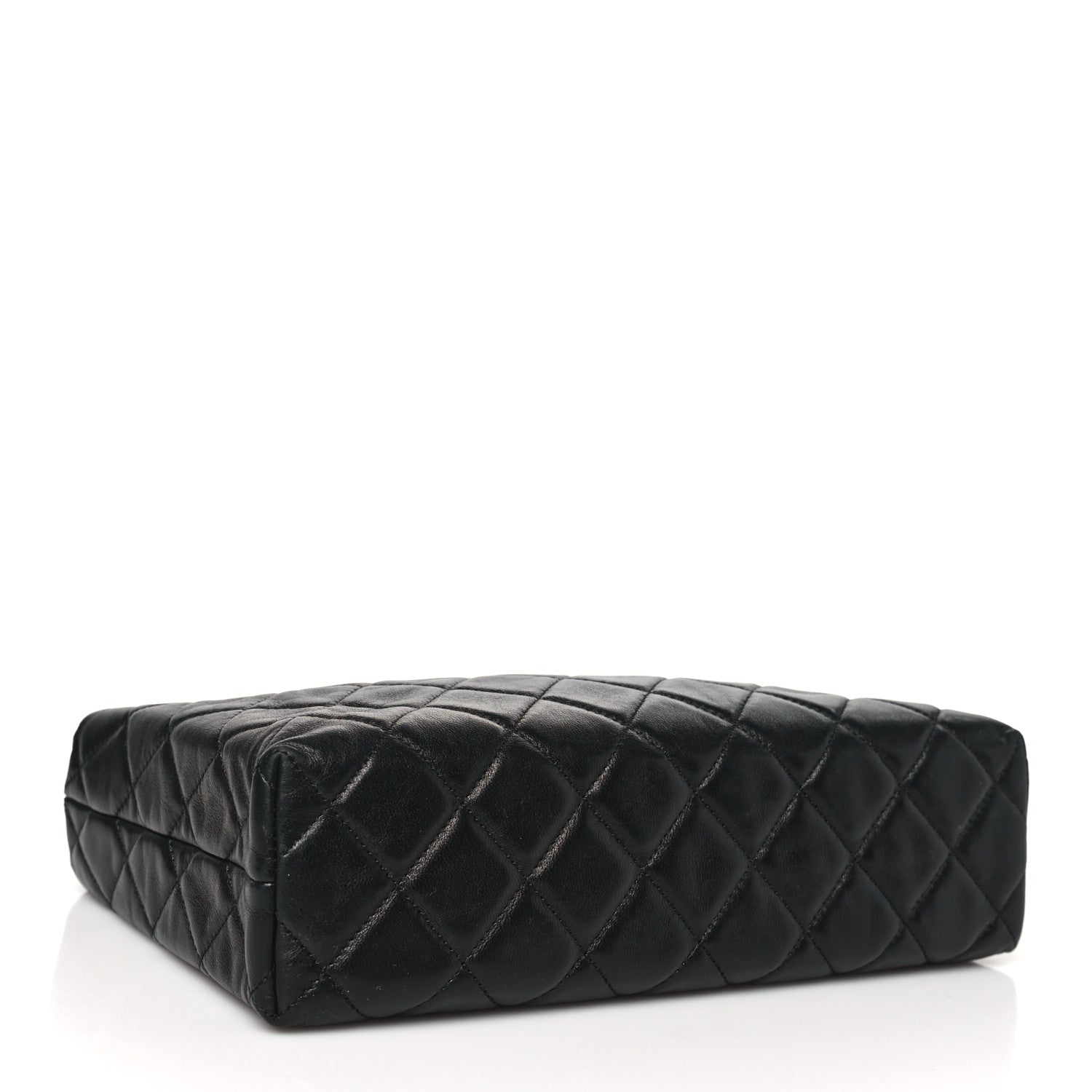 Chanel Lambskin Quilted Cosmetic Case Black 4 of 10