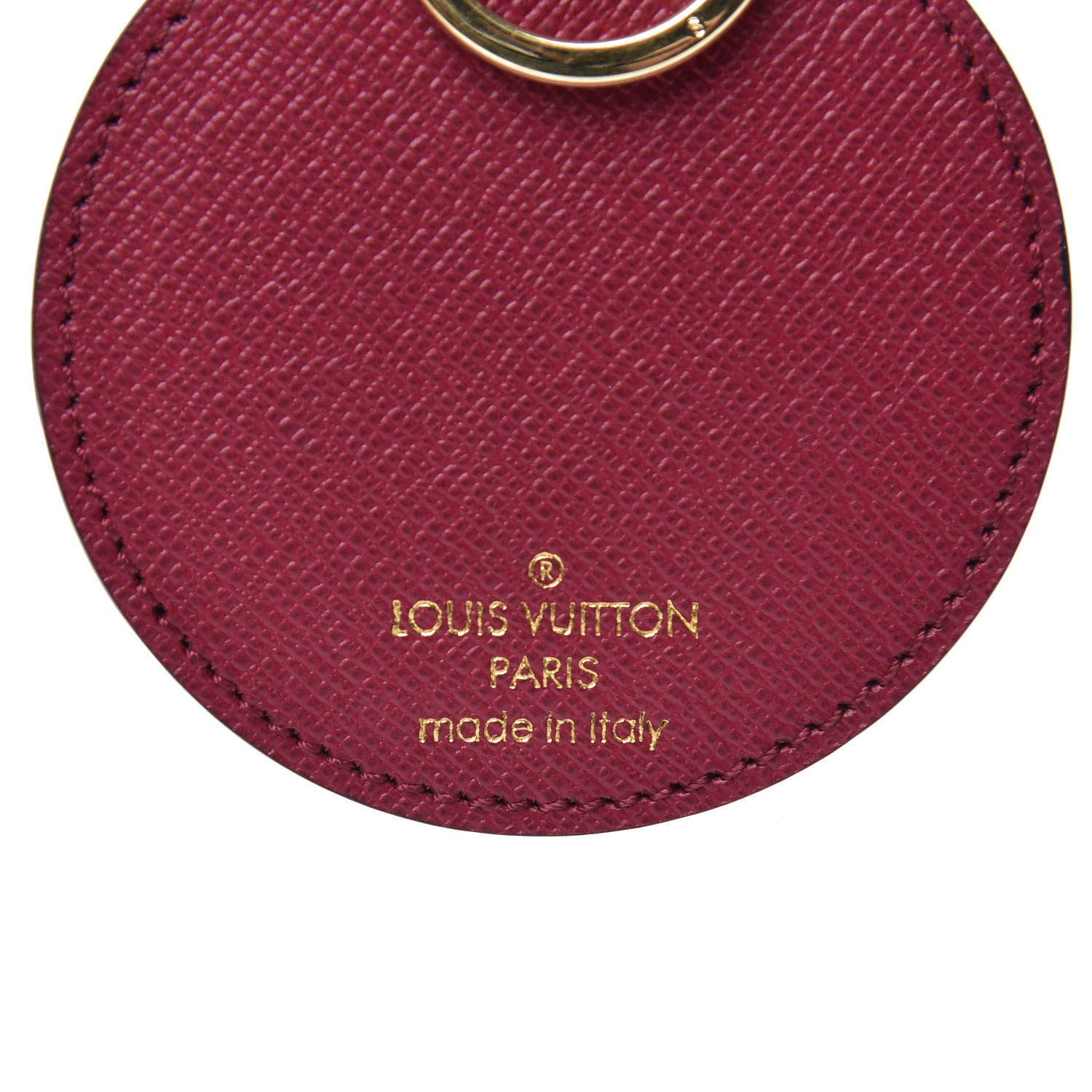 Louis Vuitton Monogram Illustre Multi V Bag Charm Key Ring Fuchsia 4 of 6