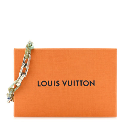 Louis Vuitton Metal Resin Monogram Chain Bracelet  Silver 5 of 5