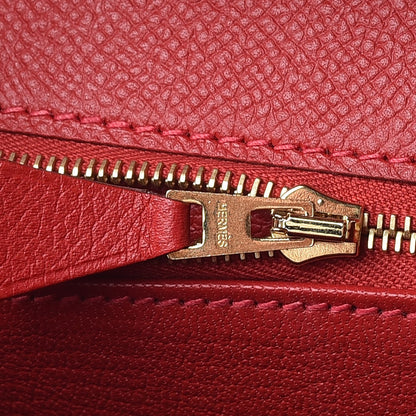 Hermes Epsom Kelly Sellier 25 Rouge Casaque 25 of 31