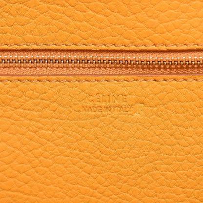 Celine Crisped Calfskin Small Tie Knot Tote Saffron 7 of 11