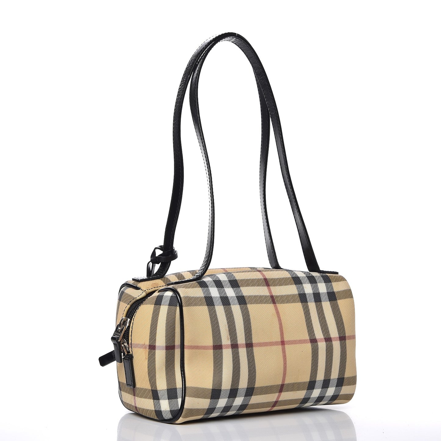House Check Small Shoulder Bag Black