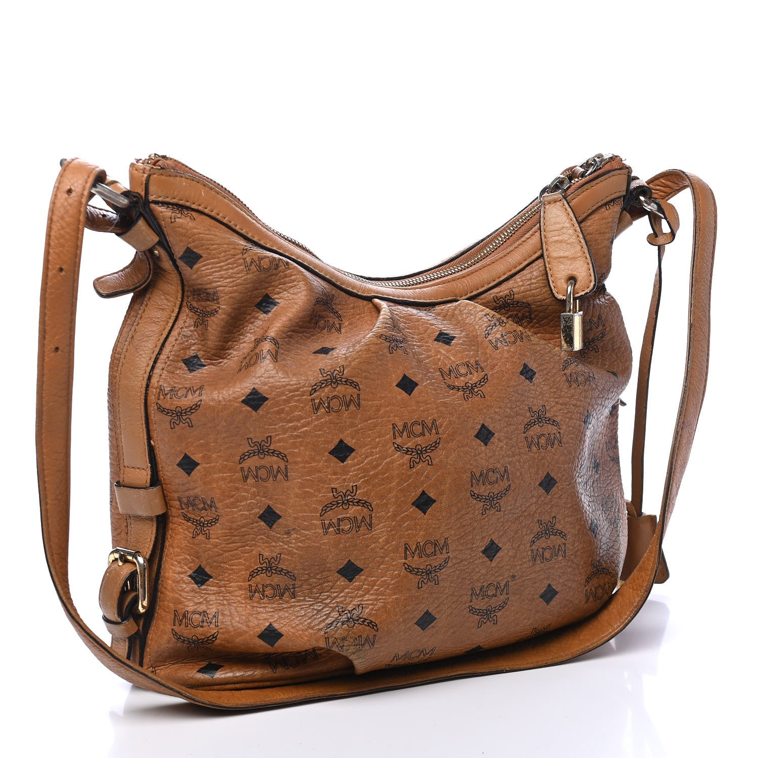 MCM Visetos Hobo Cognac 2 of 9