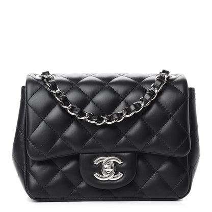 Chanel Lambskin Quilted Mini Square Flap Black 1 of 11