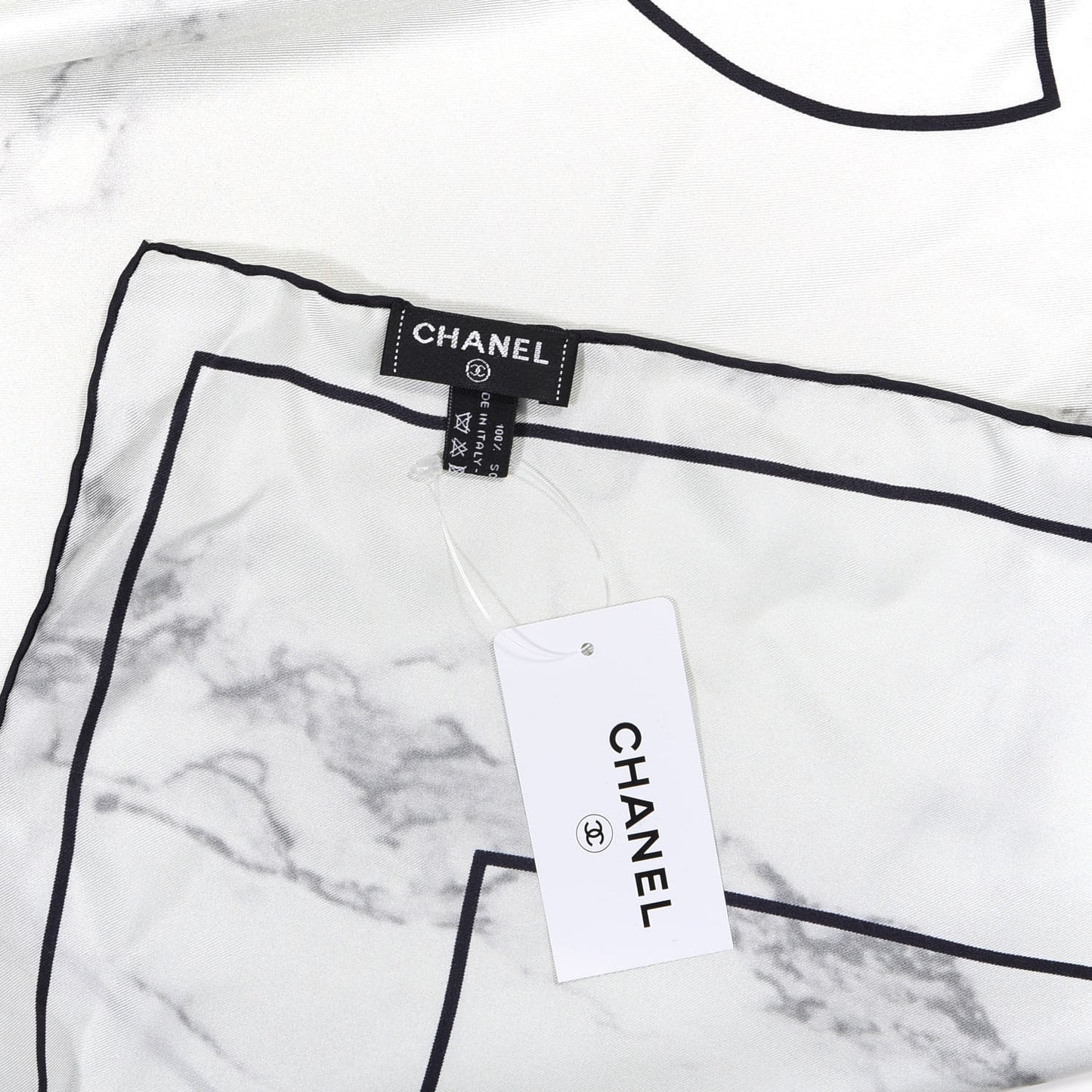 Silk Square Scarf Black