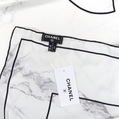 Chanel Silk Square Scarf Black 4 of 4