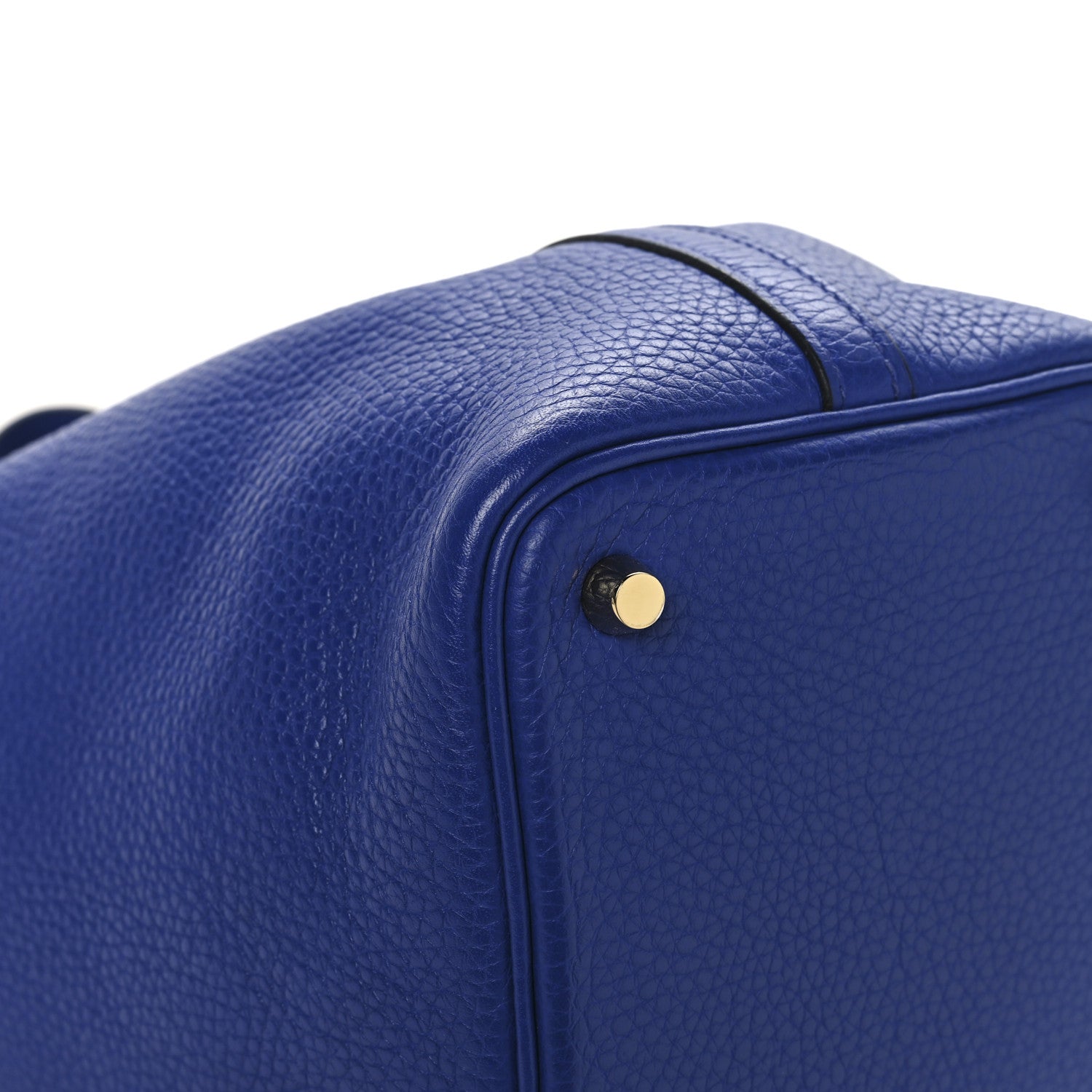Hermes Taurillon Clemence Picotin Lock 18 PM Bleu Electrique 9 of 12